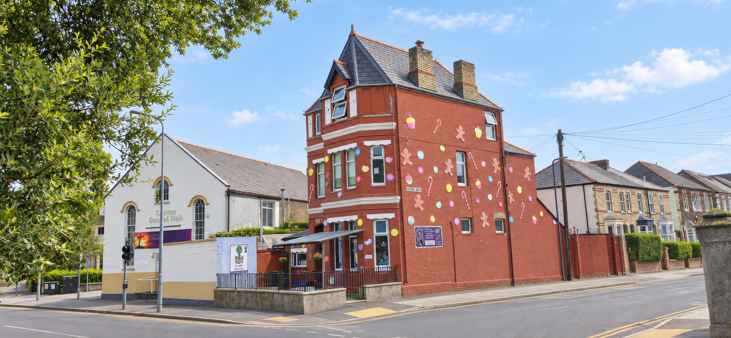 Exterior of St Aubin Romilly Road Nursery in Canton, Cardiff